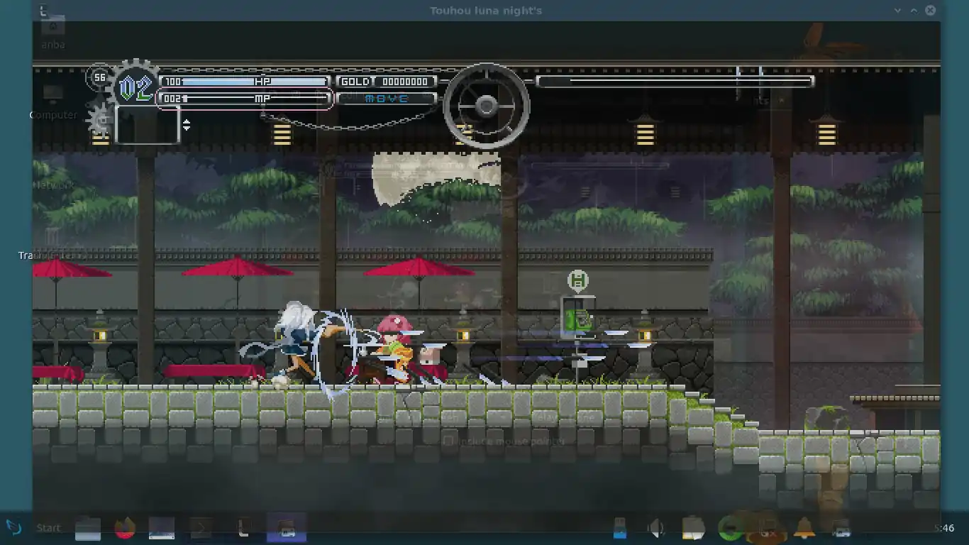 playing Touhou: Luna Night